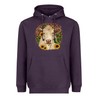 Plum charolais leopard cactus sunflower Heavyweight Hoodie - JahusDesignShop