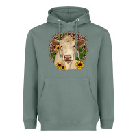 Sage charolais leopard cactus sunflower Heavyweight Hoodie - JahusDesignShop
