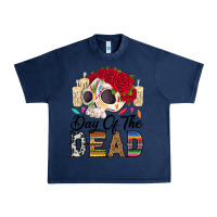 Navy Day of the dead skeleton Urban Heavy Tee - RanaPortraitStore