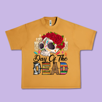 Day Of The Dead Skeleton Urban Heavy Tee Designed By Ranaportraitstore