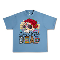 Pebble Blue Day of the dead skeleton Urban Heavy Tee - RanaPortraitStore