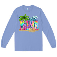 Colony Blue summer mama Long Sleeve Tee - texasbilliewilder