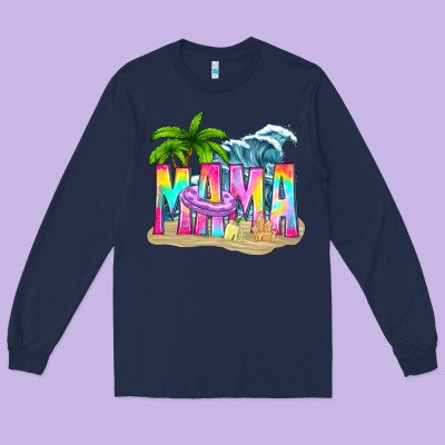 Summer Mama Long Sleeve Tee Designed By Texasbilliewilder