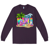 Plum summer mama Long Sleeve Tee - texasbilliewilder