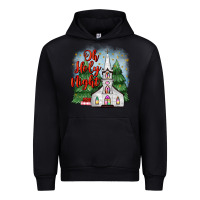 Black christmas church oh holy night Urban Hoodie - MaliasSmallBusiness