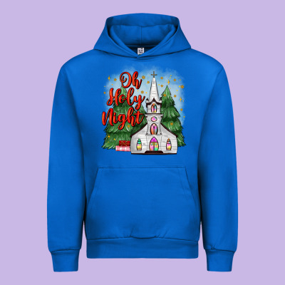 Christmas Church Oh Holy Night Urban Hoodie Designed By Maliassmallbusiness