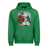 Emerald christmas church oh holy night Urban Hoodie - MaliasSmallBusiness