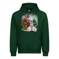 Forest Green christmas church oh holy night Urban Hoodie - MaliasSmallBusiness