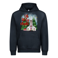 Navy christmas church oh holy night Urban Hoodie - MaliasSmallBusiness