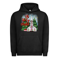 Pigment Black christmas church oh holy night Urban Hoodie - MaliasSmallBusiness