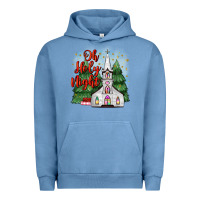 Pigment Pebble Blue christmas church oh holy night Urban Hoodie - MaliasSmallBusiness