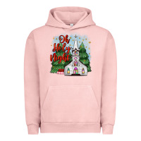 Pigment Salmon christmas church oh holy night Urban Hoodie - MaliasSmallBusiness