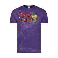 Cloud Purple merry teacher Vintage Tee - BarkalooDesign
