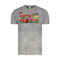 Cloud Rock merry teacher Vintage Tee - BarkalooDesign