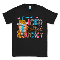 Black iced coffee addict Classic Tee - Zillion Design Studio