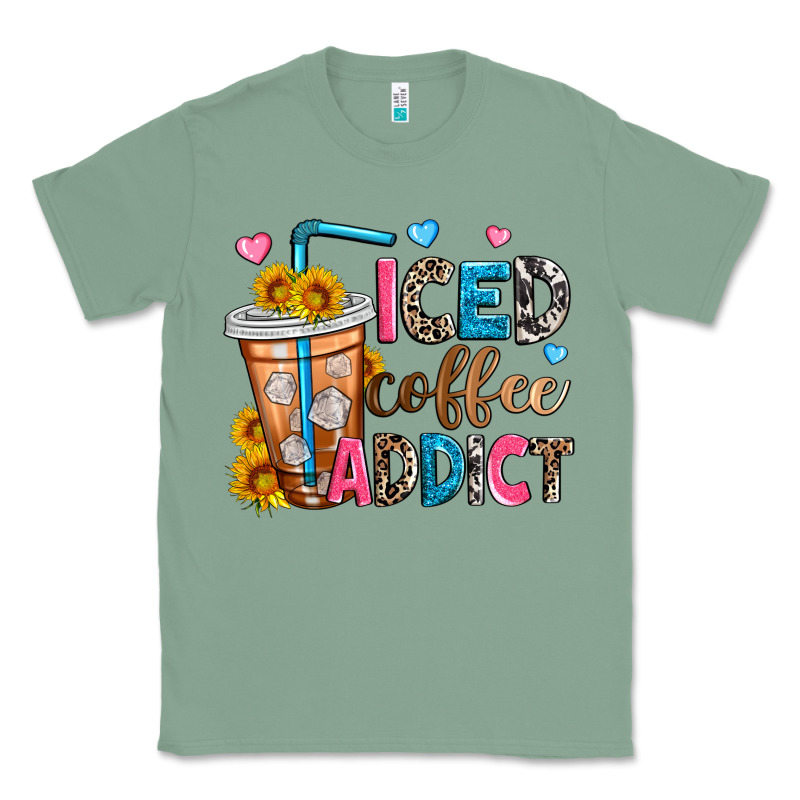 Iced Coffee Addict Classic Tee by Zillion Design Studio | Teevron
