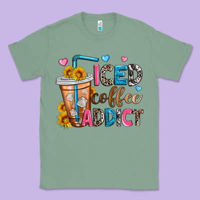 Iced Coffee Addict Classic Tee Designed By Zillion Design Studio