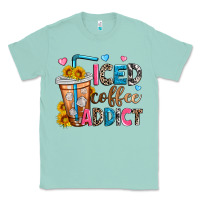 Seafoam iced coffee addict Classic Tee - Zillion Design Studio