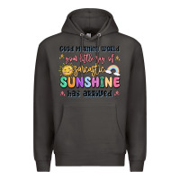 Smoke good morning world your little ray of sarcastic Premium Hoodie - MaliasSmallBusiness