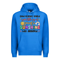 True Royal good morning world your little ray of sarcastic Premium Hoodie - MaliasSmallBusiness