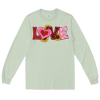 Matcha valentine's day love sunflowers Long Sleeve Tee - RanaPortraitStore