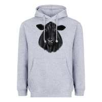 Heather Grey black angus Heavyweight Hoodie - JahusDesignShop