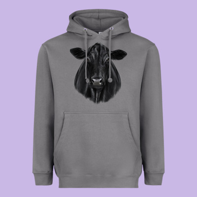 Black Angus Heavyweight Hoodie Designed By Jahusdesignshop