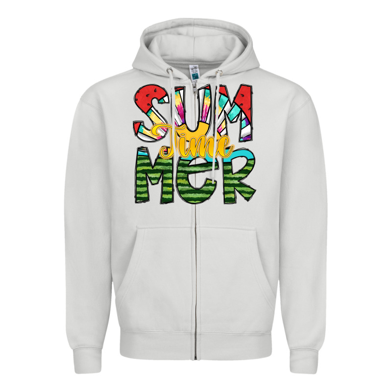 Summer Time Zipper Hoodie by SublimationCraftShop | Teevron