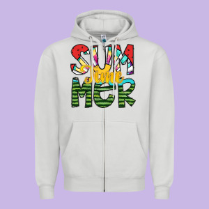 Summer Time Zipper Hoodie Designed By Sublimationcraftshop
