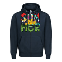 Navy summer time Zipper Hoodie - SublimationCraftShop