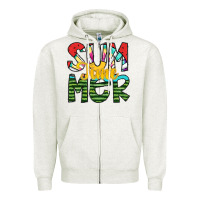 Oatmeal Heather summer time Zipper Hoodie - SublimationCraftShop