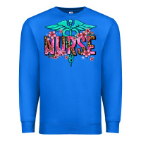 True Royal floral nurse Premium Sweatshirt - AdoDesignShop