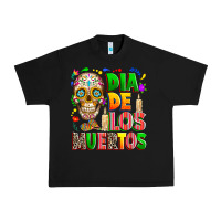 Black Dia de los muertos Urban Heavy Tee - RanaPortraitStore