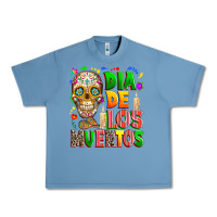 Pebble Blue Dia de los muertos Urban Heavy Tee - RanaPortraitStore