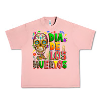 Salmon Dia de los muertos Urban Heavy Tee - RanaPortraitStore