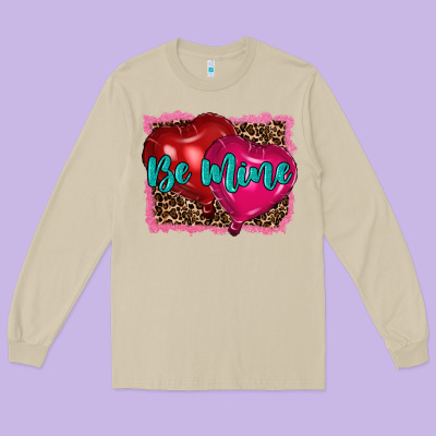 Valentine's Day Be Mine Long Sleeve Tee Designed By Ranaportraitstore