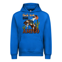 Cobalt check your ego amigo rodeo cowboy Urban Hoodie - MaliasSmallBusiness