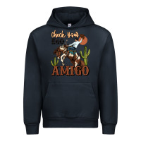 Navy check your ego amigo rodeo cowboy Urban Hoodie - MaliasSmallBusiness