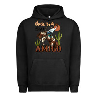 Pigment Black check your ego amigo rodeo cowboy Urban Hoodie - MaliasSmallBusiness