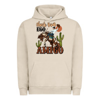 Pigment French Oak check your ego amigo rodeo cowboy Urban Hoodie - MaliasSmallBusiness