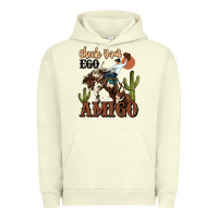 Pigment Pistachio check your ego amigo rodeo cowboy Urban Hoodie - MaliasSmallBusiness
