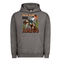 Pigment Tornado check your ego amigo rodeo cowboy Urban Hoodie - MaliasSmallBusiness