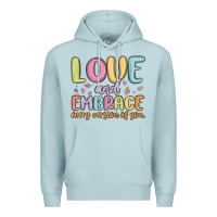 Blue Mist love and embrace every version of you Premium Hoodie - MaliasSmallBusiness