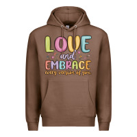Chestnut love and embrace every version of you Premium Hoodie - MaliasSmallBusiness