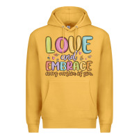 Mustard love and embrace every version of you Premium Hoodie - MaliasSmallBusiness