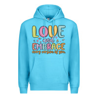 Ocean Blue love and embrace every version of you Premium Hoodie - MaliasSmallBusiness