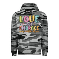 Slate Camo love and embrace every version of you Premium Hoodie - MaliasSmallBusiness