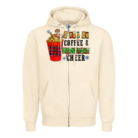 I Run On Coffee & Christmas Cheer Zipper Hoodie | Teevron