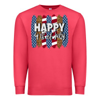 Cardinal happy 4th of july brushstrokes Premium Sweatshirt - BundleAndBundleShop