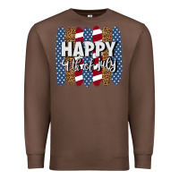 Chestnut happy 4th of july brushstrokes Premium Sweatshirt - BundleAndBundleShop